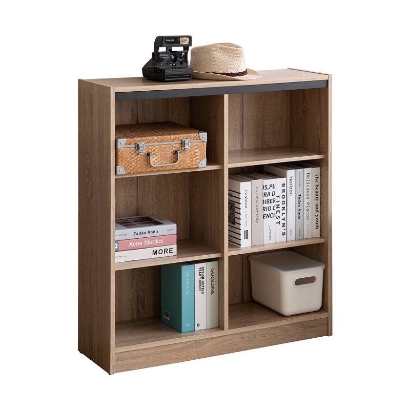Japanese 2.0 six-compartment bookcase, , large